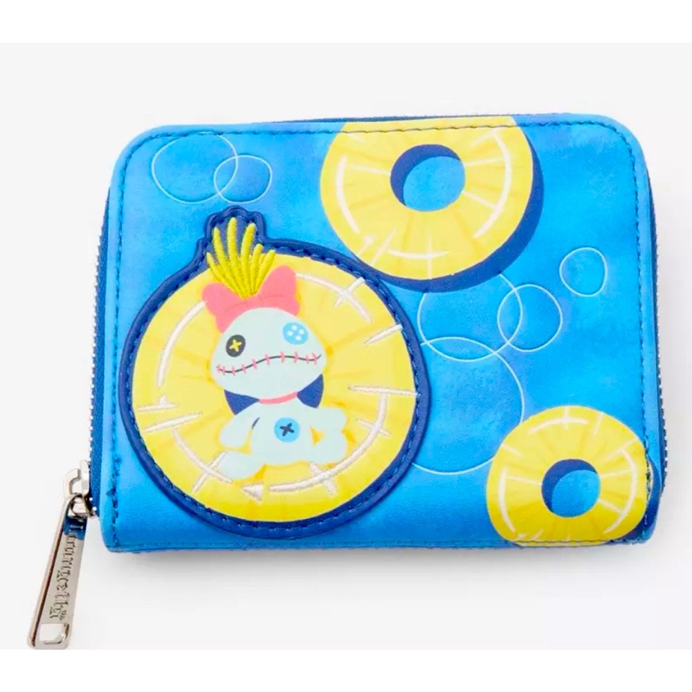 Disney Lilo & Stitch Pineapple Floaty Small Zip Wallet